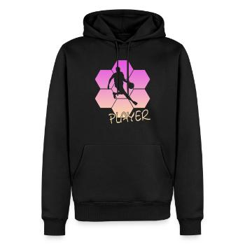 Basketball - Männer Premium Bio Hoodie - Schwarz - Vorne - Nico (187cm)