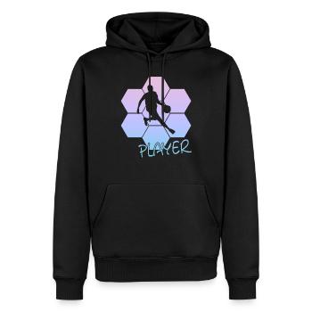 Basketball - Männer Premium Bio Hoodie - Schwarz - Vorne - Nico (187cm)