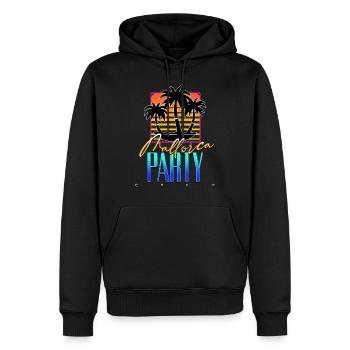 Mallorca Party Crew - Männer Premium Bio Hoodie - Schwarz - Vorne - Nico (187cm)