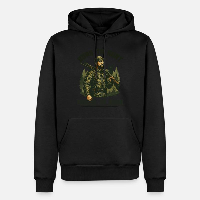 Né pour hunt_1 - Sweat à capuche Premium bio Homme - undefined