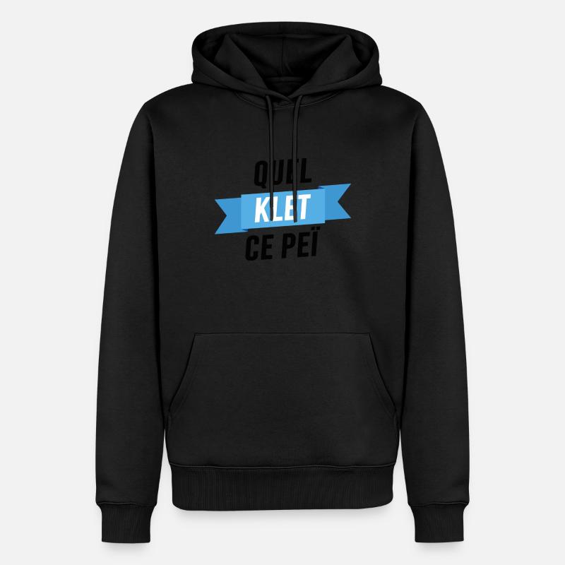 Quel klet ce peï - Sweat à capuche Premium bio Homme - noir