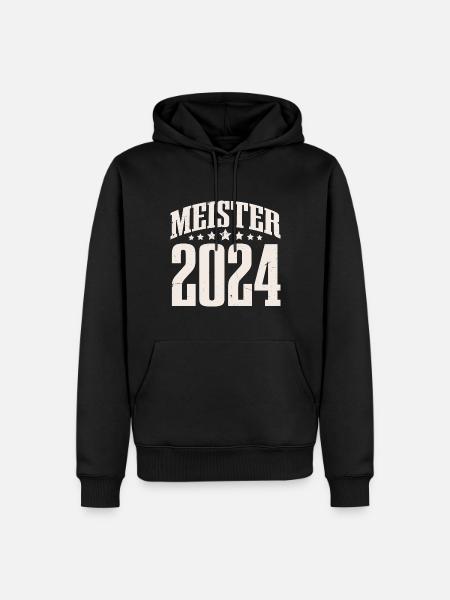 Meister 2024 - Männer Premium Bio Hoodie - Schwarz
