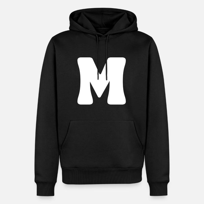M - Sweat à capuche Premium bio Homme - noir