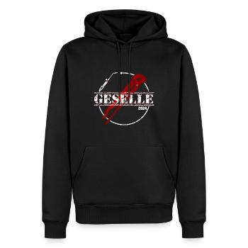 Anlagenmechaniker 2024 - Männer Premium Bio Hoodie - Schwarz - Vorne - Nico (187cm)