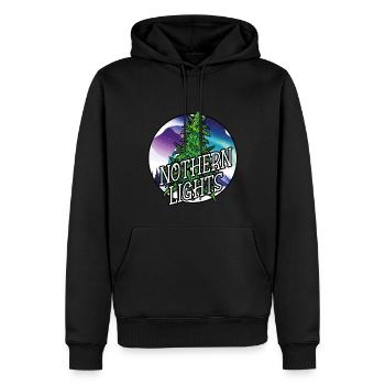 Cannabis Northern Lights - Men’s Premium Organic Hoodie - black - Front - Nico (187cm)