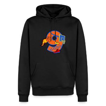 Basketball 9. Geburtstagsparty Nummer 9 - 9 Jahre - Männer Premium Bio Hoodie - Schwarz - Vorne - Nico (187cm)