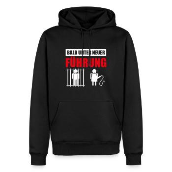 Junggesellenabschied Junggesellinnenabschied Bald - Männer Premium Bio Hoodie - Schwarz - Vorne - Nico (187cm)