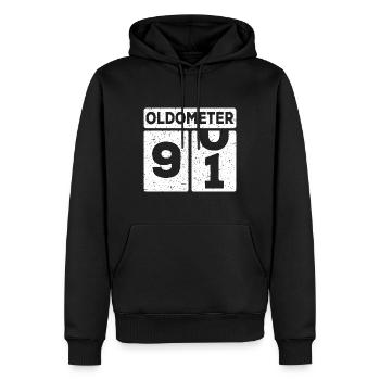 91ter Geburtstag 91 Jahre Lustiges 91 Geburtstag - Männer Premium Bio Hoodie - Schwarz - Vorne - Nico (187cm)