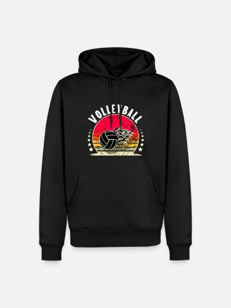 Volleyball - Men’s Premium Organic Hoodie - black