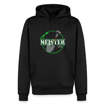 Garten und Landschaftbaumeister 2024 - Männer Premium Bio Hoodie - Schwarz - Vorne - Nico (187cm)