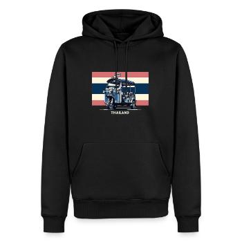 Thailand Tuk-Tuk (Taxi / Autorickshaw) - Men’s Premium Organic Hoodie - black - Front - Nico (187cm)