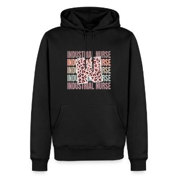 Das Leben einer Industriekrankenschwester in - Männer Premium Bio Hoodie - Schwarz - Vorne - Nico (187cm)
