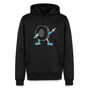 Eishockey Hockey sur glace - Sweat à capuche Premium bio Homme - noir - Devant - Nico (187cm)