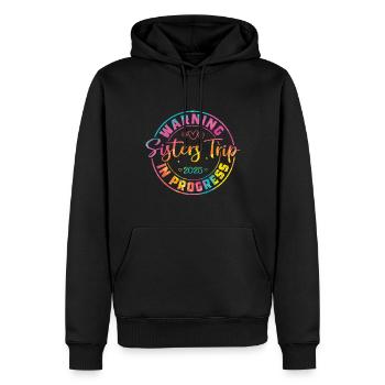 Avertissement de fin de semaine des infirmières Voyage des sœurs - Sweat à capuche Premium bio Homme - noir - Devant - Nico (187cm)