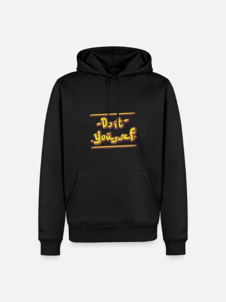 DO IT YOUSSEF ! (DIY) - Sweat à capuche Premium bio Homme - noir