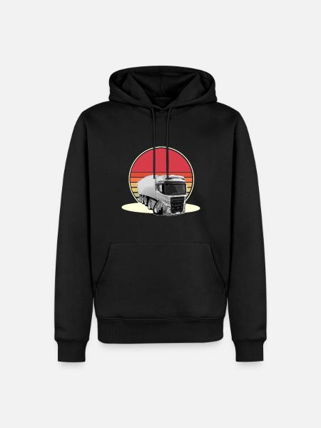 LKW Fahrer - Männer Premium Bio Hoodie - Schwarz