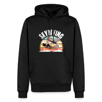 Skydiving Parachuting Parachute - Men’s Premium Organic Hoodie - black - Front - Nico (187cm)