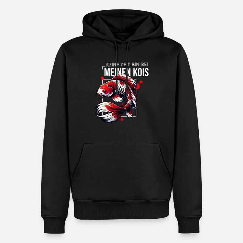 Fisch Koi Koifisch Kois - Männer Premium Bio Hoodie - Schwarz