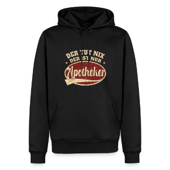 Apotheker Der tut nix der ist nur Apotheker - Männer Premium Bio Hoodie - Schwarz - Vorne - Nico (187cm)