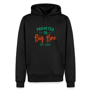Passez à Big Bro 2023 cool Big Bro promu - Sweat à capuche Premium bio Homme - noir - Devant - Nico (187cm)