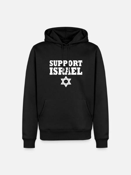 Support israel - Men’s Premium Organic Hoodie - black