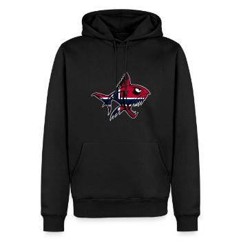 Norvège Pêche à la ligne Pêche - Sweat à capuche Premium bio Homme - noir - Devant - Nico (187cm)