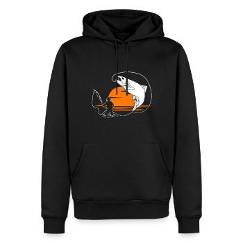 Fliegenfischen Rising Sun Angler Fischer Angeln - Männer Premium Bio Hoodie - Schwarz - Vorne - Nico (187cm)