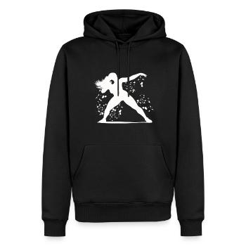 Lanceur de poids Colorsplash Lancer de poids - Sweat à capuche Premium bio Homme - noir - Devant - Nico (187cm)