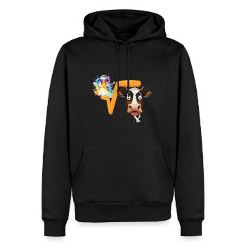 Ente Mathe Kuh N-te Wurzel aus Q - Männer Premium Bio Hoodie - Schwarz - Vorne - Nico (187cm)