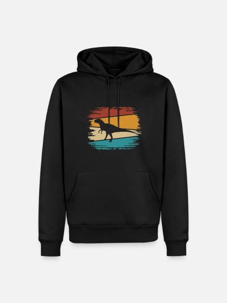 Velociraptor Dino Dinosaurs - Men’s Premium Organic Hoodie - black