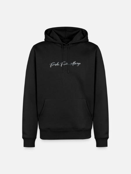 Freunde für immer immer - Männer Premium Bio Hoodie - Schwarz