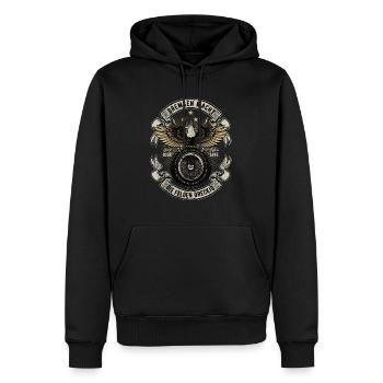 Bremsen macht die Felgen Dreckig Motorrad Biker - Männer Premium Bio Hoodie - Schwarz - Vorne - Nico (187cm)