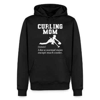 Curling Mom Winter Ice Sport Curler Mothers day - Men’s Premium Organic Hoodie - black - Front - Nico (187cm)