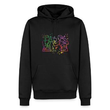 Boxing Fighter Enfants Boxer de match de boxe - Sweat à capuche Premium bio Homme - noir - Devant - Nico (187cm)