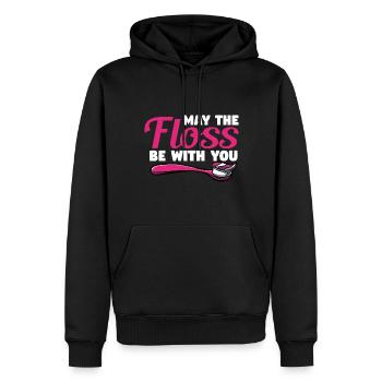 Zahnhygieniker Zahnarzt Zähne Mundhygiene - Männer Premium Bio Hoodie - Schwarz - Vorne - Nico (187cm)