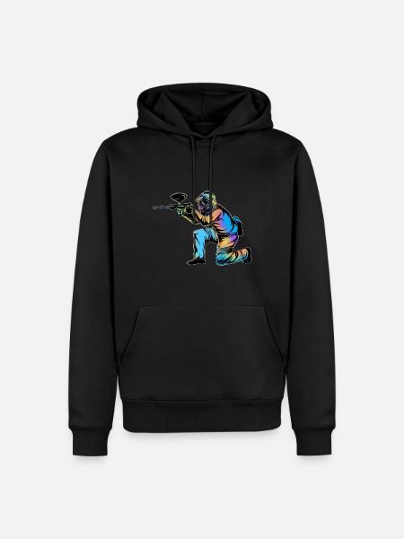 Paintball - Men’s Premium Organic Hoodie - black