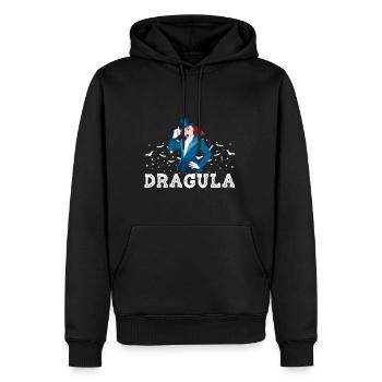 Drag Queen Dracula Halloween Karneval - Männer Premium Bio Hoodie - Schwarz - Vorne - Nico (187cm)