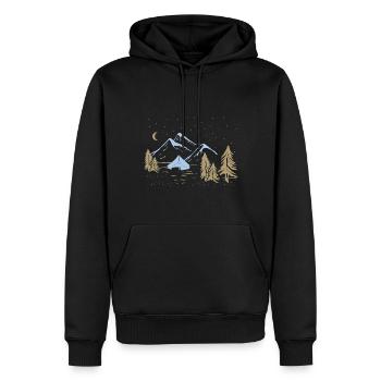 Gift idea - Camping Camper camping Nature - Men’s Premium Organic Hoodie - black - Front - Nico (187cm)