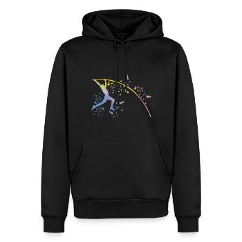 Stabhochspringer Kids Stabhochsprung - Männer Premium Bio Hoodie - Schwarz - Vorne - Nico (187cm)