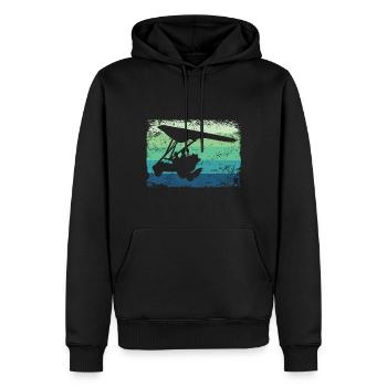 geParatrike Moteur Deltaglider Deltatrike - Sweat à capuche Premium bio Homme - noir - Devant - Nico (187cm)