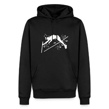 Stabhochspringer Kids Stabhochsprung - Männer Premium Bio Hoodie - Schwarz - Vorne - Nico (187cm)