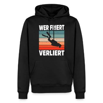 Tauchen Schorcheln Taucher Apnoe Scuba Tauchen - Männer Premium Bio Hoodie - Schwarz - Vorne - Nico (187cm)