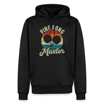 Tischtennisspieler Geschenk Ping Pong Tischtennis - Männer Premium Bio Hoodie - Schwarz - Vorne - Nico (187cm)