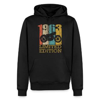 Bike Motorrad - Männer Premium Bio Hoodie - Schwarz - Vorne - Nico (187cm)