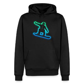 Snowboarder Snowboarden Jungen Herren Snowboard - Männer Premium Bio Hoodie - Schwarz - Vorne - Nico (187cm)