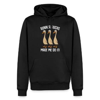 Canards Canard Canard Maman Canard Papa Élevage De Canards - Sweat à capuche Premium bio Homme - noir - Devant - Nico (187cm)