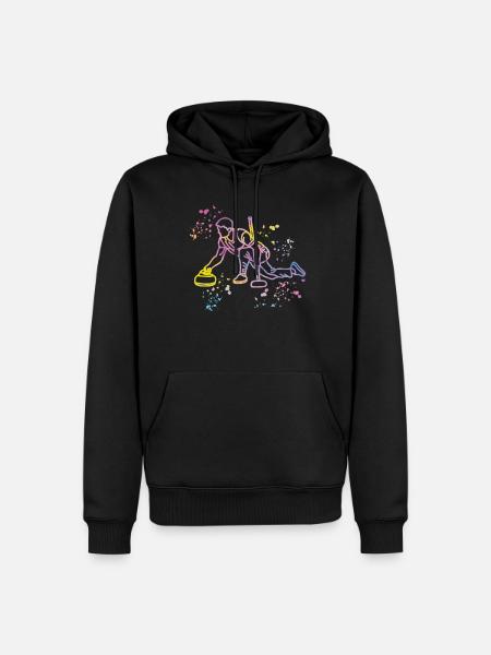 Curler Winter Sports Curling - Men’s Premium Organic Hoodie - black