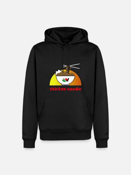 Chicken noodle - Men’s Premium Organic Hoodie - black