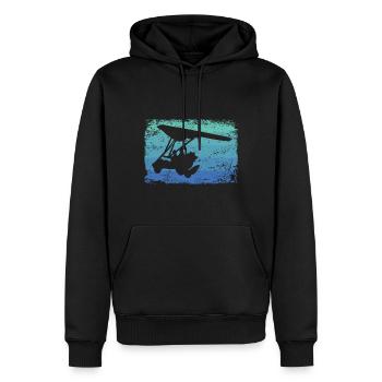 Paratrike Moteur Deltaglider Deltatrike - Sweat à capuche Premium bio Homme - noir - Devant - Nico (187cm)