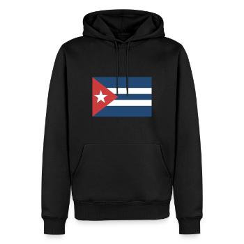 Kuba Flagge Wappen - Männer Premium Bio Hoodie - Schwarz - Vorne - Nico (187cm)